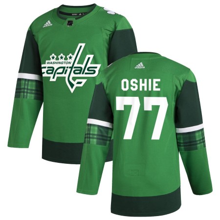 Camisola Washington Capitals T.J. Oshie 77 Adidas 2019-2020 St. Patrick's Day Authentic - Homem